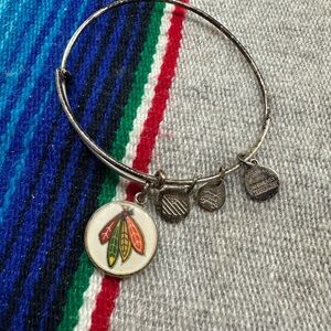 Silver Charm Bracelet with Colorful Pendant Ani
